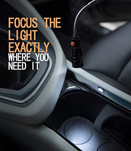 Gifts for Him, LED Magnetic Pickup Tools, Telescoping Magnetic Flashlight Pick Up Tool, Christmas Stocking Stuffers for Men Adults, Unique Cool Gifts for Men, Dad, Husband, Black