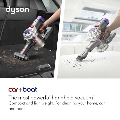 Dyson Car+Boat Handheld Vacuum, Cordless and Lightweight, Cleans Hard Surfaces and Upholstery, 115AW, 2 Power Modes, Up to 50 Minutes²