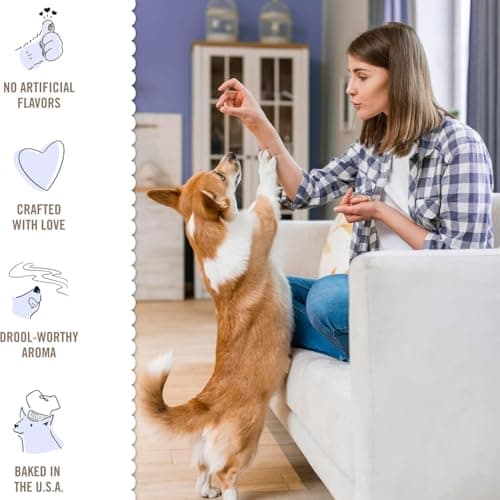 Three Dog Bakery Classic Cremes Baked Dog Treats, Golden with Peanut Butter Filling, 13 oz,Brown,310077