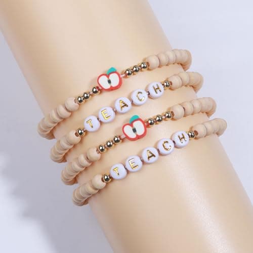 Korotho Teacher Appreciation Gifts for Women, Teacher Bracelets Thank You Gift End of The Year Teachers Appreciation Bracelet Must Have Present from Student