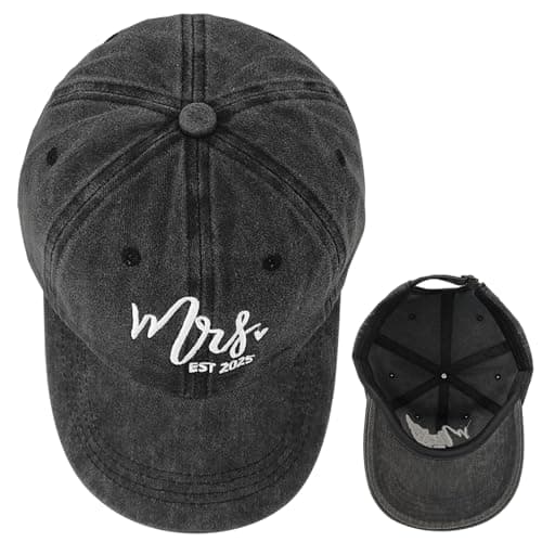 Mr and Mrs Hats for Wedding Gifts, Engagement Anniversary Honeymoon Gifts for Newlyweds Couples Baseball Cap