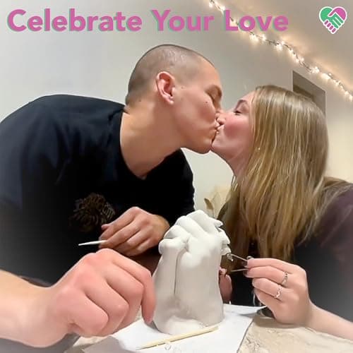 Luna Bean Hand Casting Kit – The Original Hand Mold Kit for Couples – Birthday Gifts, Bridal Shower, Wedding, Engagement Gifts for Her Him Anniversary for Men Women Wife Husband Boyfriend Girlfriend