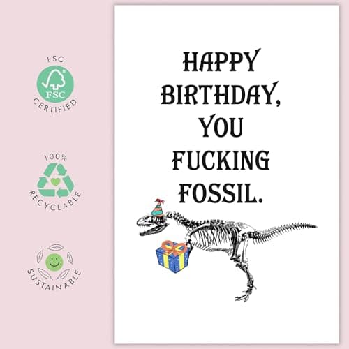 UUEFKTN Funny Birthday Card for Old Man, Old Guy Birthday Gift, Humor Happy Birthday Card for Him Men Getting Old, Ideal Birthday Card for Husband Dad Grandpa