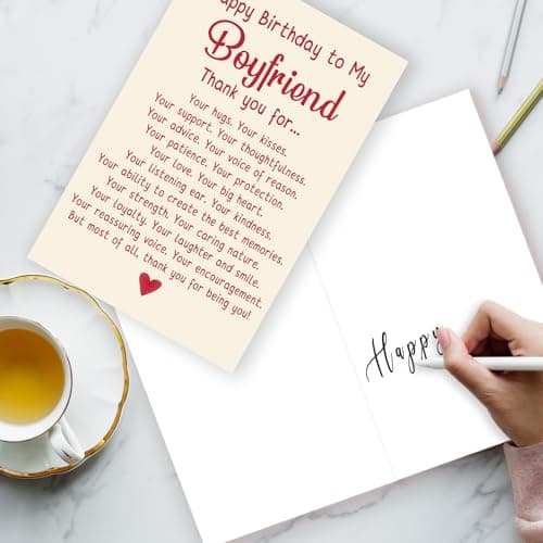 Happy Birthday Card & Gifts for Boyfriend,Funny Birthday Card for Boyfriend,Romantic Birthday Gifts for Boyfriend,Happy Bday Card