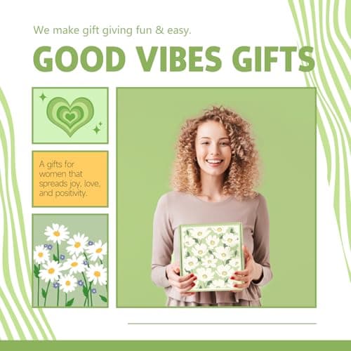 Gift Baskets for Women, 11pcs Unique Happy Birthday Gifts for Women, Best Inspirational Get Well Christmas Ideas Box w/ Daisy Cup Her Teen Girl Sister Friend Friendship Mom - BRIGHTEN UP HER DAY!