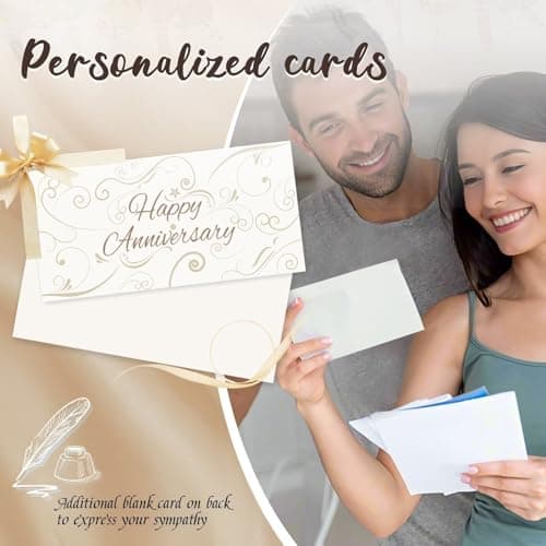 Anniversary Wind Chimes Gifts for Men Women, 25" Wind Chimes Romantic Gift for Couple, Parents, Wife, Husband, Friends, Happy Anniversary Decorations