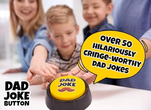 Features Endless Extra Funny Dad Jokes at The Push of a Button - Dad Gifts from Daughter, Dad Birthday Gift, White Elephant Gifts, Gifts for Men