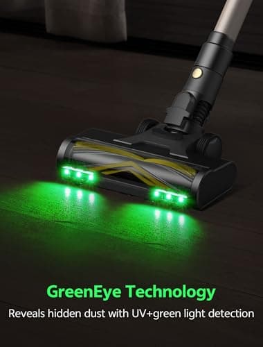 Ultenic Cordless Vacuum Cleaner, 550W 50KPA 65Mins, Stick Vacuum Cordless Rechargeable with Touch Screen, Self-Standing, 180° Lay-Flat, Anti-Tangle Handheld Vacuum Cleaners for Home/Pet Hair/Carpets