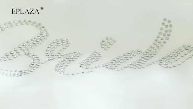 EPLAZA Women's One Size Silver Rhinestones Bride Bridesmaid Short Satin Robes for Wedding Party Getting Ready