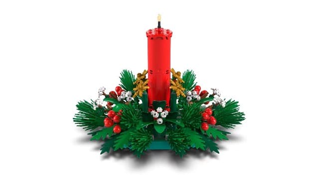 LEGO Christmas Table Decoration Building Toy for Kids - Brick-Built Holiday Centerpiece & Festive Room Decor - Christmas Craft for Girls & Boys, Ages 12+ - Gift Idea for Families - 40743