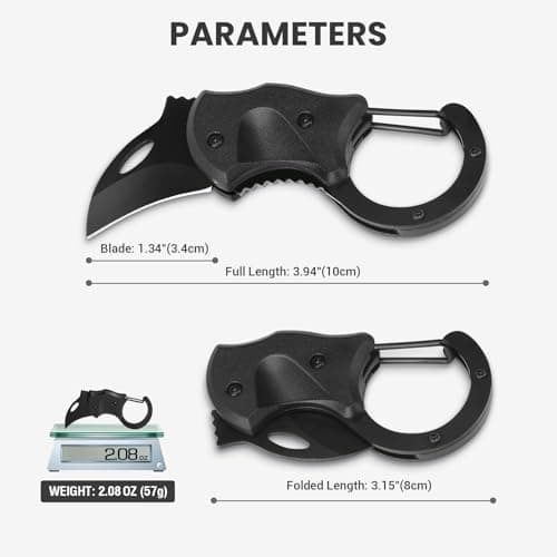 Small Pocket Knife Gift for Men, Keychain Box Cutter with 1.34inch Blade, Mini Folding Knives EDC Gadgets for Everyday Carry, Stocking Stuffers Gift for Adults Men Him