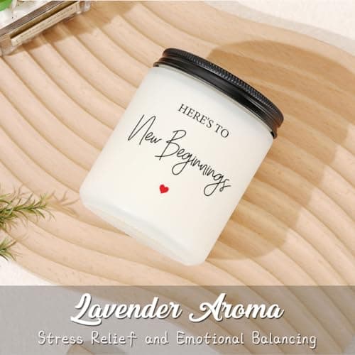 New Beginnings Gifts for Women Going Away Gifts for Coworkers Women Leaving Farewell for Coworkers Moving Away for Friends Divorce Housewarming Scented Candles Lavender