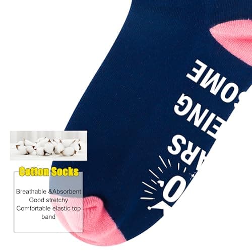 Belloxis 30th 40th 50th 60th 70th Birthday Gifts for Her 50th Birthday gifts for women Grip Crew Socks