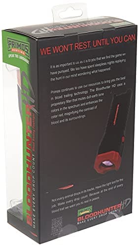 PRIMOS Primos Hunting Bloodhunter HD, Advanced Shadow Free Blood Tracking Light for Night Hunting