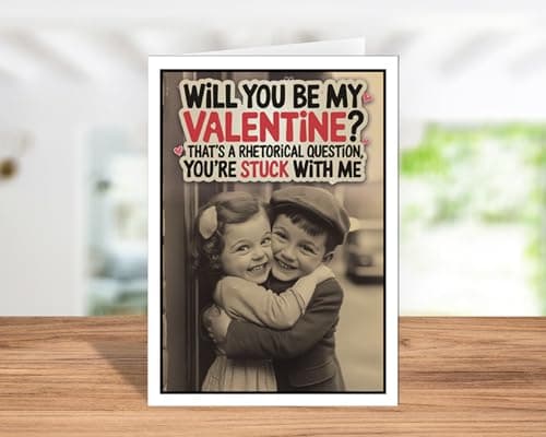 Katie Doodle - Valentine's Day Card for Boyfriend | Handmade in USA | Cute Boyfriend Valentine's Day Gifts, Valentine's Day Gifts for Boyfriend, Funny Valentine Gift for Him -Includes Card & Envelope