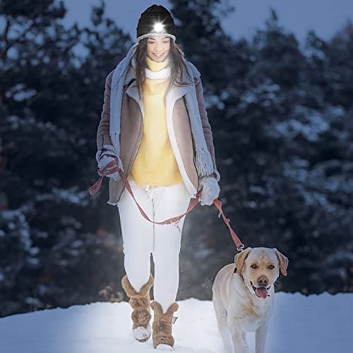 HIGHEVER LED Beanie Hat with Light: Christmas Stocking Stuffers for Men Adult Cool Gifts for Teen Boys Men Dad Winter Gifts