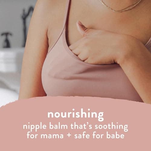 The Honest Company New Mama Care Essentials Gift Set | Hospital Bag Must Haves | Travel Size Nip Balm (0.5 oz), Glow On Body Cream (1 oz), Gotta Glow Face Wash (1.75 fl oz), Reusable Pouch