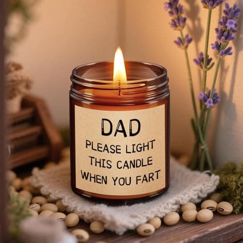Dad Christmas Gifts for Men Funny Birthday Christmas Gifts for Dad from Daughter & Son Unique Mens Gift for Dads Who Have Everything Hilarious Holiday Presents Gag Gift for Fathers, 100% Soy Wax