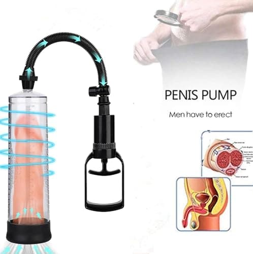 Men's Growth Pump with Strong Suction Vacuum Pump with ED Screen Powerful Electric Vacuum Pump Inch Adjustable Men's Underwear Set Training Tools to Be a Bigger Men 4104451