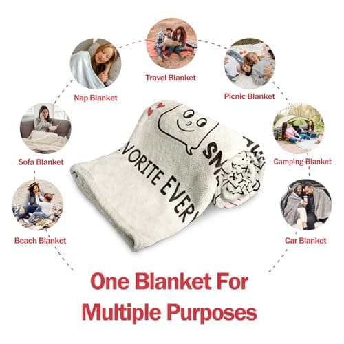 Craftique Birthday Gifts for Girlfriend Boyfriend- I Love You Blanket for Him Her- Romantic Girlfriend Gifts Anniversary, Funny Soft Blanket Gift for Him Her Husband Wife Fiance, 60”×50”