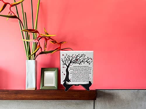 A Limb Has Fallen from The Family Tree Sympathy Plaque with Wooden Stand In loving memory of loved Wall Decor Table Decor Bereavement Condolences Gifts