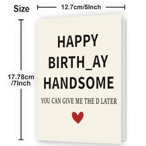 Gifts for Him | Funny Birthday Card & Gifts for Men Husband Boyfriend Him, Happy Bday Card