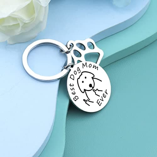 Dog Mom Gifts for Women Cat Mom Gifts for Women New Puppy Fur Baby Owners Cat Lover Mama Engraved