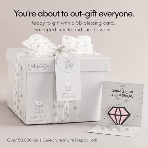 HAPPY LOLLI Birthday Gift for Tween & Teen Girls – 8 Wrapped Gifts with Empowering Tasks – Perfect for Christmas & Birthdays