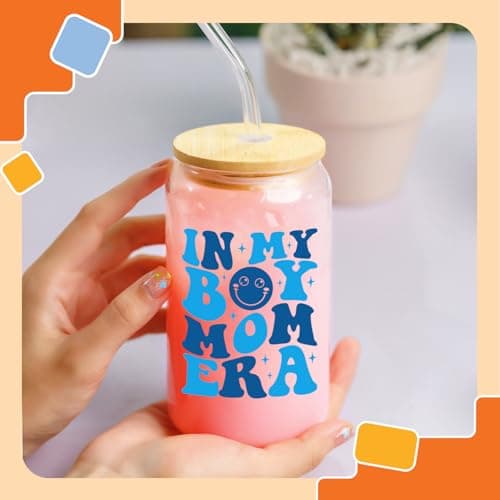 NewEleven First Christmas Gifts For New Mom, New Mother - Gifts For a Mom of Boys, Pregnant Mother, Expecting Momomy, Mama, Moms To Be, Mommy To Be - 16 Oz Coffee Glass