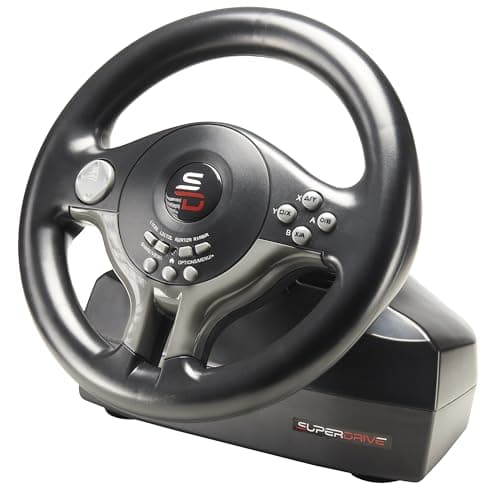 SUBSONIC Superdrive - SV250 Steering wheel with pedals and gearshift paddles racing wheel for nintendo Switch 2 - Switch - Ps4 - xbox Seie X/S, Xbox One - PC