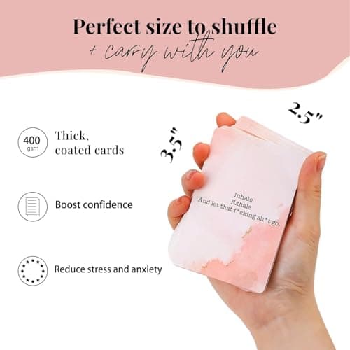 Badass Affirmation Cards - Daily Motivational and Inspirational Cards for Women