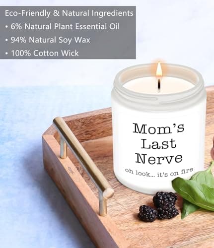 Homsolver Gifts for Mom from Daughter Son, Best Mom Gifts, Funny Mom, Birthday Thanksgiving for Mom Stepmother Adoptive Mother, Mom's Last Nerve