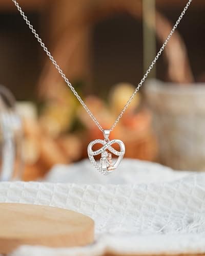 Infinity Heart Necklace Christmas Jewelry Gifts for Grandma Granddaughter Birthday Jewelry Gifts