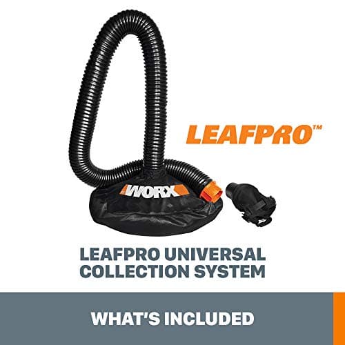 WORX WA4054.2 LeafPro Leaf Collection System for WORX Blower/Vac with up to a 5” Diameter Tube