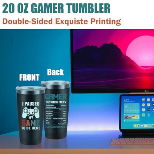 Gamer Gifts for Men Boyfriend Dad Brother, Gaming Accessories for Room, Gaming Stuff, Christmas Gifts for Friend- Gamer Gift Set Box