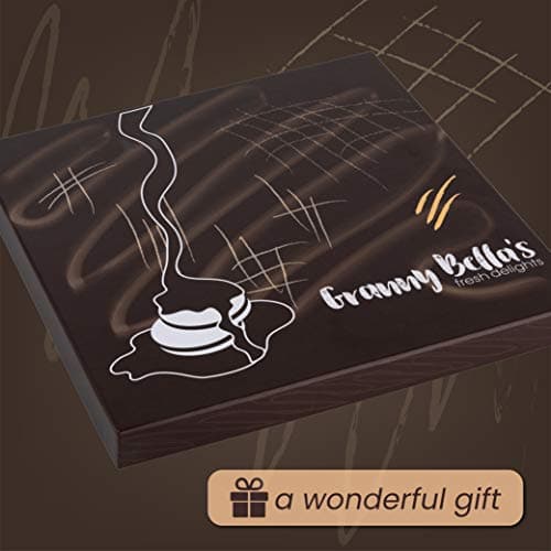 Granny Bellas Christmas Holiday Thanksgiving Gift Basket, 25 Chocolate Covered Cookies, Mothers Day Gourmet Candy Baskets for Food Delivery, Cookie Gifts for Mom, Wife, Grandma, Daughter, Men Women Kids and Friends, Husband, Grandmother, Mother