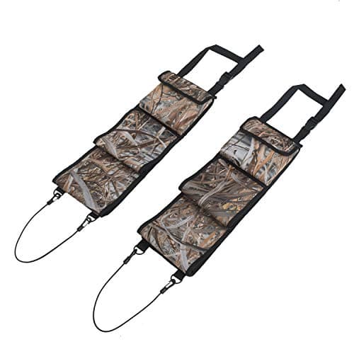 MYDAYS Seat Back Gun Rack, Gun Sling Bag, Camo Front Seat Gun Organizer Holder for Hunting Rifles/Shotguns