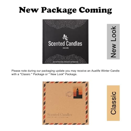 Auelife Scented Candles Set | Men Candle Set, Scented Candles for Home, Gifts for Men Aromatherapy Gift Set - 4 Pack Manly Gifts for Dad Fathers Day, Soy Candle of Leather/Smoke & Vanilla/Oak/Lavender