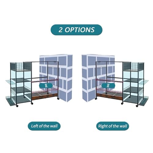 Golf Bag Organizer for Garage, Golf Accessories for Men Women, Golf Bag Stand, Golf Storage Organizer with 2 Hooks, Storage Rack for 2 Golf Bags, Sports Equipment Organize, Golf Club Holder