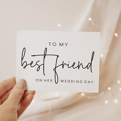 To My Best Friend On Her Wedding Day. Wedding Day Card For Bride From Best Friend.