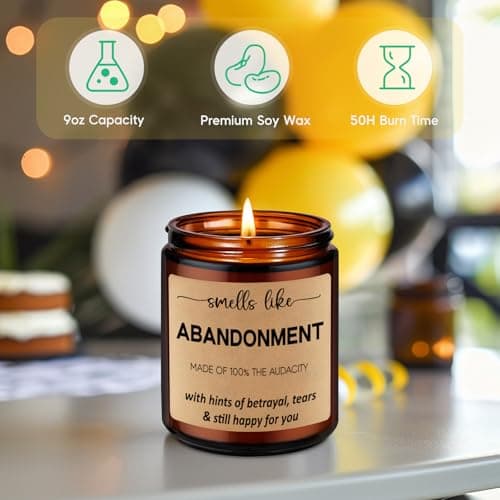 GSPY Scented Candles - Friends Moving Away, Coworker Leaving Ideas, Funny Retirement Gifts for Women, Men - Goodbye, Going Away, Farewell Gifts for Coworkers, Boss, Work Bestie, Woman, Best Friend