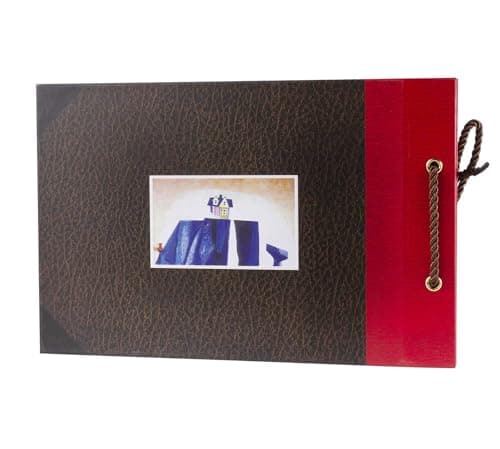 Scrapbook Photo Album,Our Adventure Book, Embossed Words Hard Cover Movie Up Travel Scrapbook for Anniversary, Wedding, Travelling, Baby Shower, etc (Adventure Book)