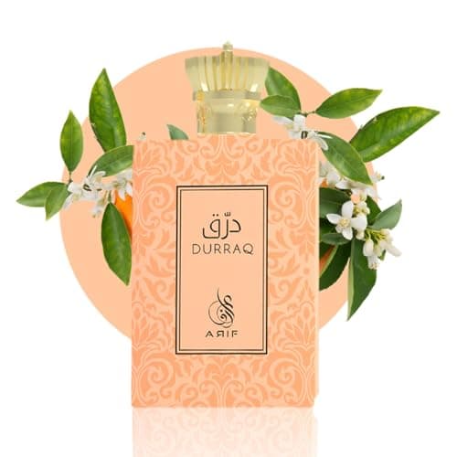 ARIF Durraq Perfumes – Floral Oriental Eau de Parfum for Women – Long-Lasting, Saffron, Plum, Orange Blossom, Neroli, Patchouli, Musk – Luxury Women's Fragrance – 3.4 oz
