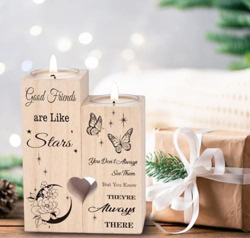 Friendship Gifts for Women, Gifts for Friends Best Friend Birthday Gifts Gifts for Women, Candlestick Creative Gifts