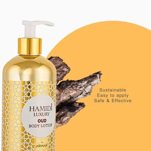 Hamidi Luxury Oud Body Lotion For Women 500ML (16.9 OZ) Ultra Moisturizing Lotion For Dry Skin Nourishing And Replenishes Dry Skin A Sweet Fragrance, Body Lotion for Radiant & Glowing Skin