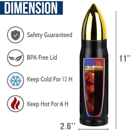 Retirement Gifts for Men, Christmas, Birthday Gift Ideas, The Legend Has Retired Tumbler, 17oz Insulated Tumbler with Patriotic American Flag Design - Funny Retirement Gift for Dad, Grandpa