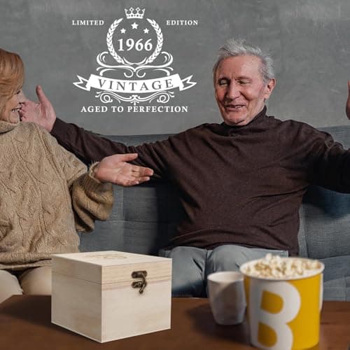 LIGHTEN LIFE 80th Birthday Gifts for Men 12 oz,1945 Whiskey Glass in Valued Wooden Box,Birthday Bourbon Glass for 80 Years Old Dad,Husband,Friend,80th Bday Gift Ideas