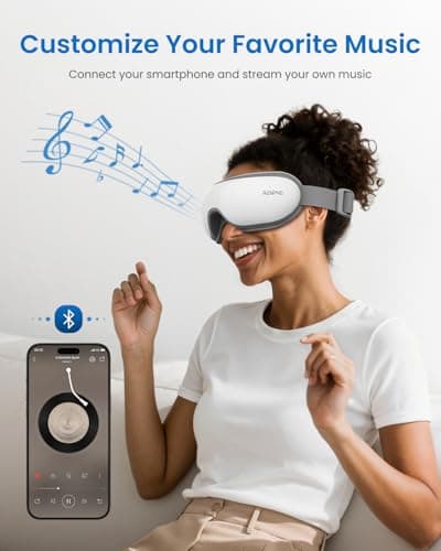 RENPHO Eyeris 1 Eye Massager with Heat, Birthday Gifts Eye Mask for Mom Dad Women Men Her Him, Smart Sleep Mask for Relax, Reduce Strain