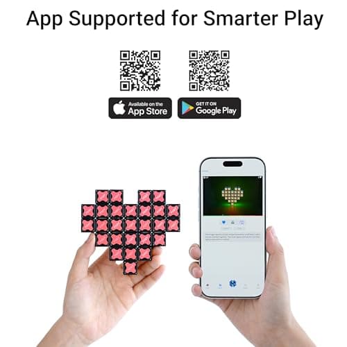 TOSY Magnet Fidget Spinner Mini - 8 Blocks, 3 in 1 Toy: Transformable Fidget Spinner, Infinity Cube, 2x2 Puzzle Cube, Christmas Stocking Stuffers Gift for Kids/Adults, STEM Sensory Stress Relief Toy
