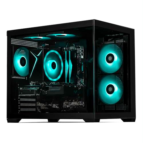 STORMCRAFT Sirius AI Gaming Desktop - Intel i5 14400F up to 4.7GHz, RTX 5060 GDDR7, 32GB DDR5 RGB 6000MHz, 1TB NVMe Gen4 SSD, Intel B760 Motherboard, 650W Gold PSU, Win 11 Home VR Ready